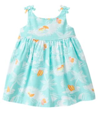 Robe Gymboree Fille été – Batik Summer Green – Taille 5 – Neuve Avec étiquettes
