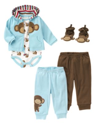  Newborn Boy   Mini Aviator & Brand New Baby Monkey Line
