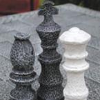 Stone Chess Board and Pieces