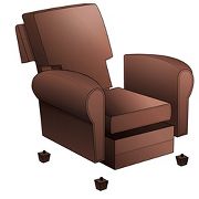 Place-Anywhere Leather Club Chair