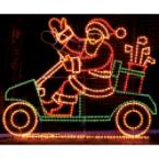 The Animated Golf Cart Santa