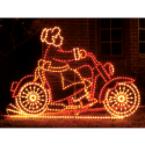 Mrs. Claus on Motorcycle