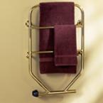 Brass-Plated Extra Wide Wall Towel Stand