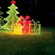 Illuminated 3-D Lighted Presents