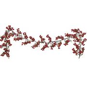 Pre-Lit Red Berry Garland