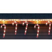 Holographic Holiday Candy Cane Lights