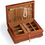 Religious Wedding Jewelry - Italian Briarwood Jewelry Box