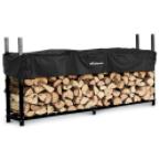 Harbor Mountain Welded Steel Log Crib with Cover