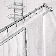  Shower Curtain/Towel Rack at Hammacher Schlemmer