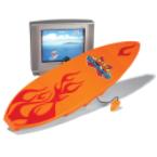 The Interactive Surfboard TV Game.