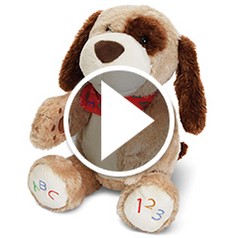 the animated plush puppy