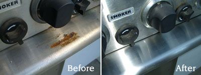 Stainless Steel Scratch Removal Kit Before and After