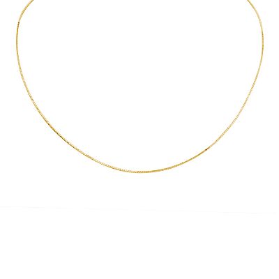 Mirror Box 14kt Gold Chain