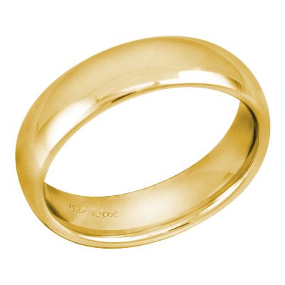 Comfort Fit Wedding Ring, 6mm, Size 11