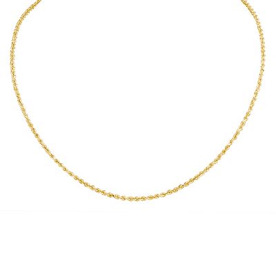 Diamond Cut Rope 10kt Gold Chain