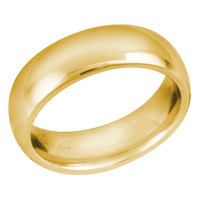 Comfort Fit Wedding Ring, 6mm, Size 5