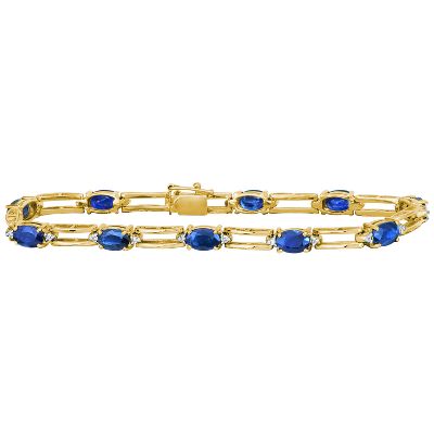 Oval Sapphire Bracelet