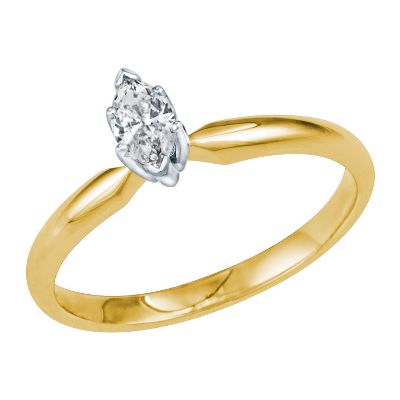 1/5ct Marquise Diamond Engagement Ring