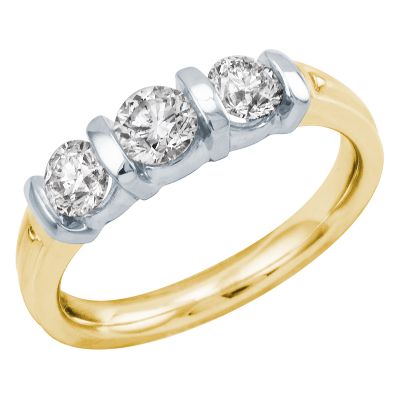 1ct TW Three-Diamond Anniversary Ring