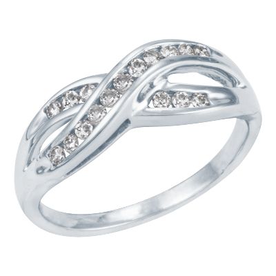 1/4ct TW Diamond Infinity Ring
