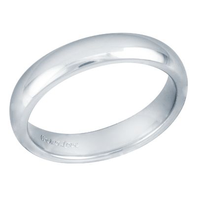 Comfort Fit Wedding Ring, 4mm, Size 7