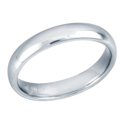 Comfort Fit Wedding Ring, 4mm, Size 8