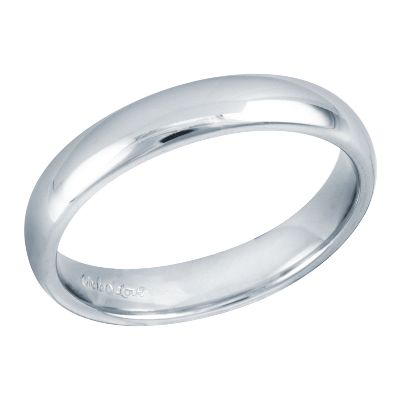 Comfort Fit Wedding Ring, 4mm, Size 11