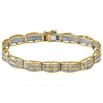 5ct TW Two-Row Diamond Bracelet