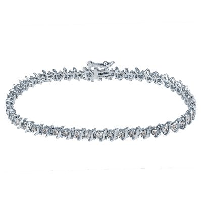 2ct TW <i>S</i> Link Diamond Bracelet