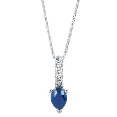 Pear-Shaped Sapphire Pendant