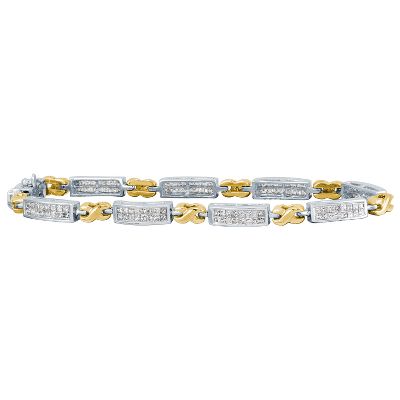 2ct TW Princess Cut Diamond Bracelet