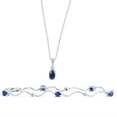 Oval Sapphire Boxed Set