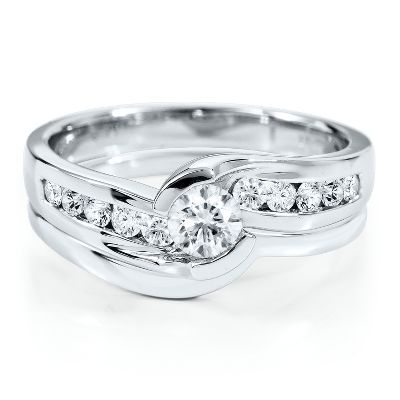 1/3ct TW Diamond Engagement Ring Set