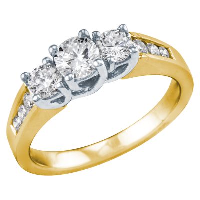 1ct TW Three-Diamond Anniversary Ring
