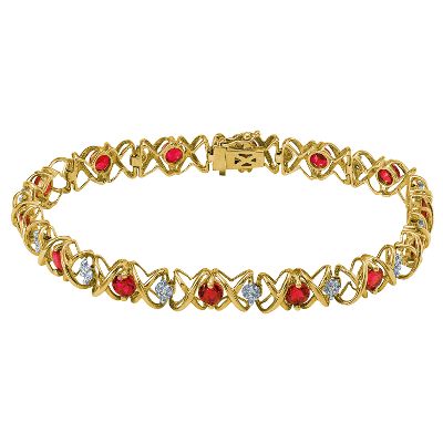 <i>X</i> Link Lab-Created Ruby Bracelet