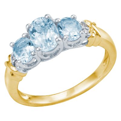 Oval Aquamarine Ring