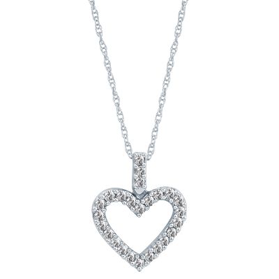 1/4ct TW Heart-Shaped Diamond Pendant