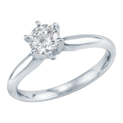 5/8ct Round Diamond Engagement Ring, GIA® Graded