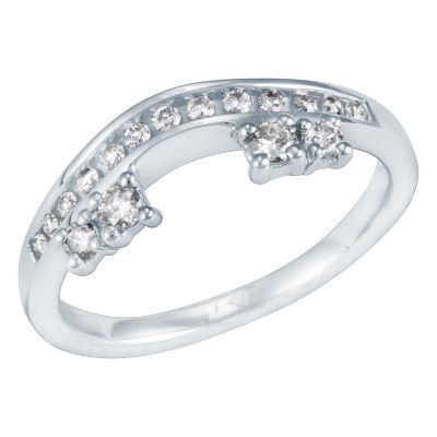 1/3ct TW Diamond Solitaire Ring Wrap