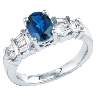 Oval Sapphire Ring