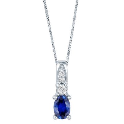 Oval Sapphire Pendant
