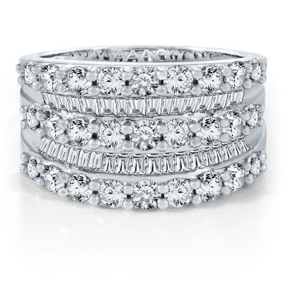 2ct TW Round & Baguette Diamond Ring