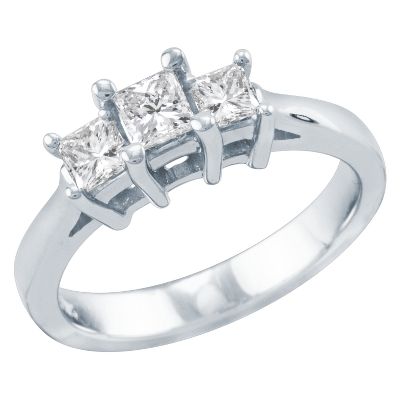 3/4ct TW Three-Diamond Anniversary Ring
