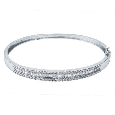 2ct TW Diamond Bangle Bracelet