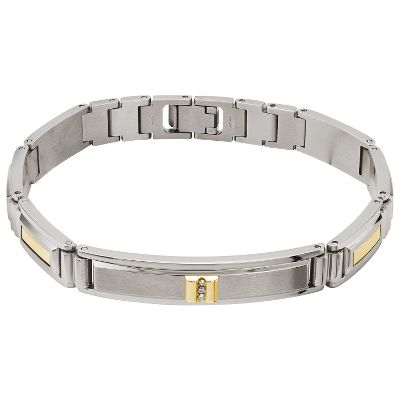 Men's Diamond Bracelet, .03ct TW