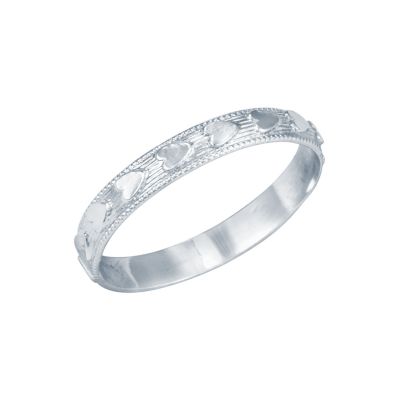 Heart-Patterned Baby Ring