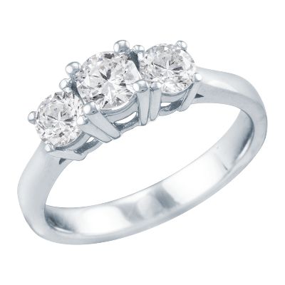 1ct TW Three-Diamond Anniversary Ring