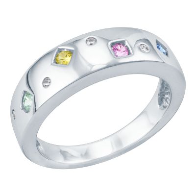 Multi-Color Sapphire Ring