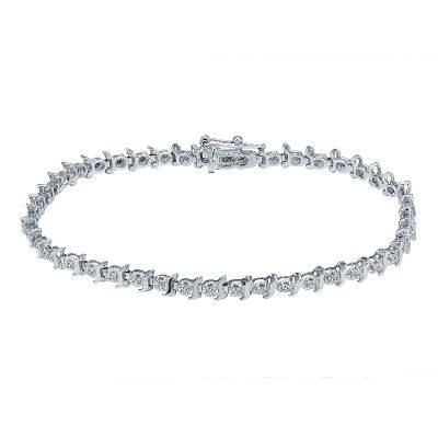 1/2ct TW <i>S</i> Link Diamond Bracelet