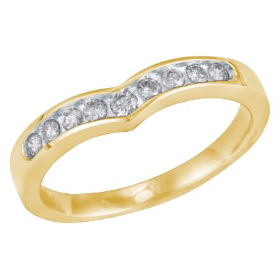 1/4ct TW Chevron Diamond Ring